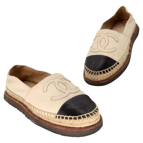 chanel espadrilles leder